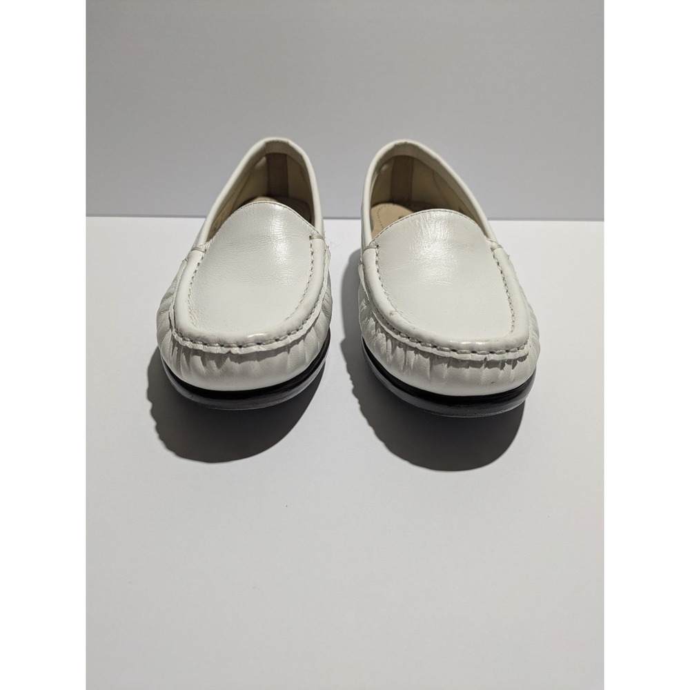 SAS Tripad Comfort Loafers Womens 5.5 M White Leather Slip On Shoes - Picture 3 of 8